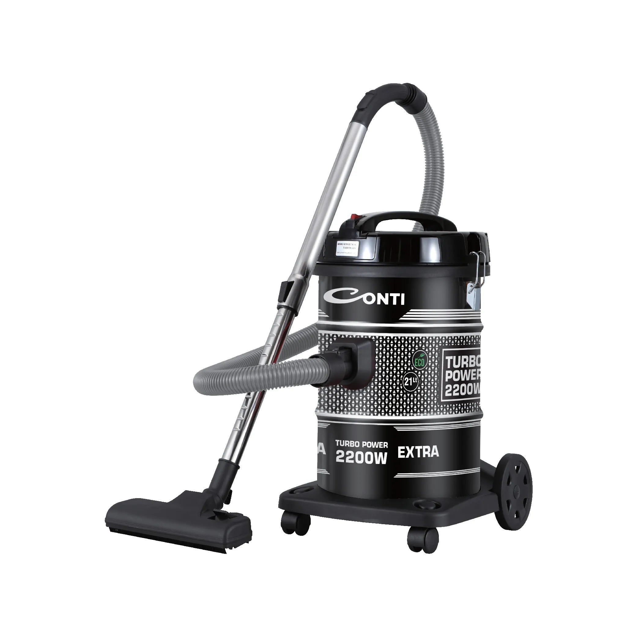CONTI Vacuum Cleaner 2200W - Metal Drum for Powerful Cleaning