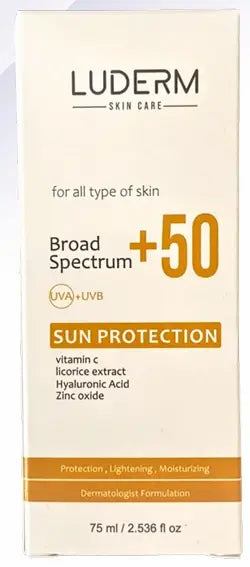Luderm SPF50+ Sunscreen – Broad Spectrum Daily Protection
