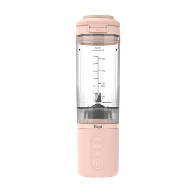 Flugel VitaGo Portable Blender – 180W, 600ml BPA-Free Tritan Cup, USB-C Fast Charging, Stainless Steel Blades | Pink