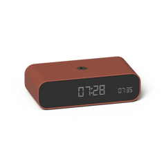 Kreafunk Wakie 4-in-1 Alarm Clock, Bluetooth Speaker, Wake-Up Light & 15W Wireless Charger – Terracotta