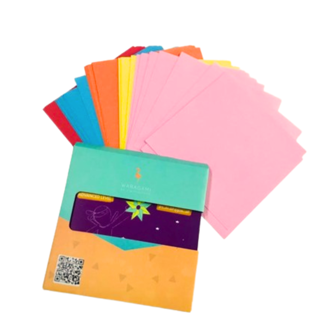 WARAGAMI Origami Stars & Shuriken Theme Kit صندوق ورقامي لفن الأوريجامي-النجوم والشورايكن