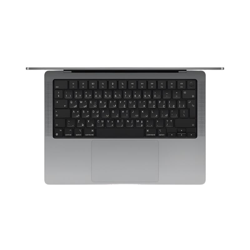 جهاز Apple MacBook Pro مقاس 14 بوصة مزود بشريحة Apple M3 مع وحدة معالجة مركزية 8 أنوية ووحدة معالجة رسومية 10 أنوية وسعة 1 تيرابايت