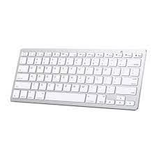 YESIDO KB11 Wireless Keyboard Ergonomic Design & Dual Mode - White