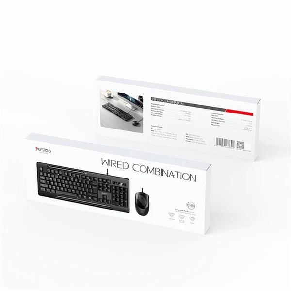 YESIDO KB14 Keyboard Ergonomic Design & Wired Reliability