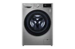 LG F4V5VYP2T 9kg Front Load Washing Machine – 1400 RPM, AI DD, Steam & ThinQ – View 1