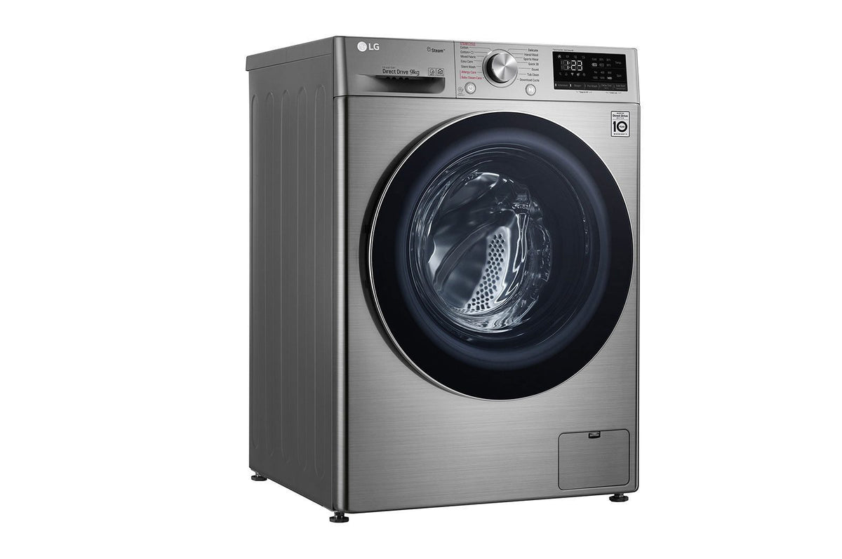 LG F4V5VYP2T 9kg Front Load Washing Machine – 1400 RPM, AI DD, Steam & ThinQ – View 3
