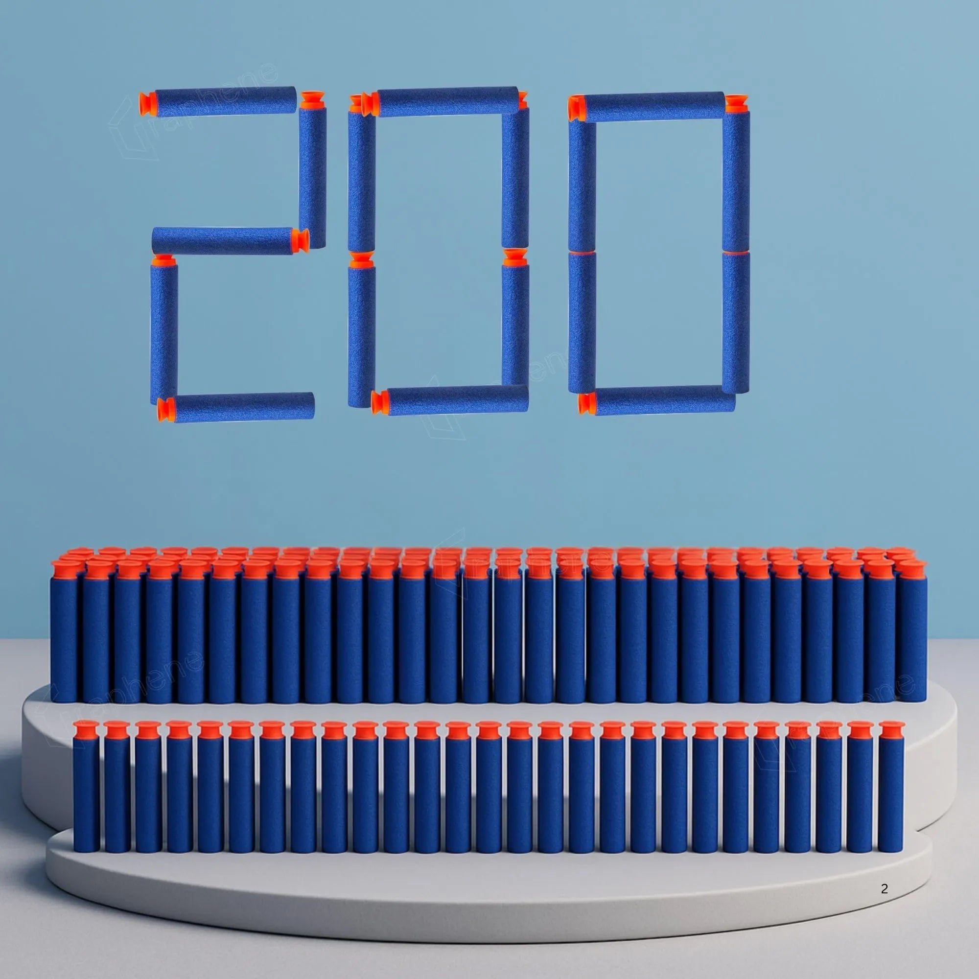 طلقات Blaze Storm إسفنجية 200 قطعة للأطفال 6+