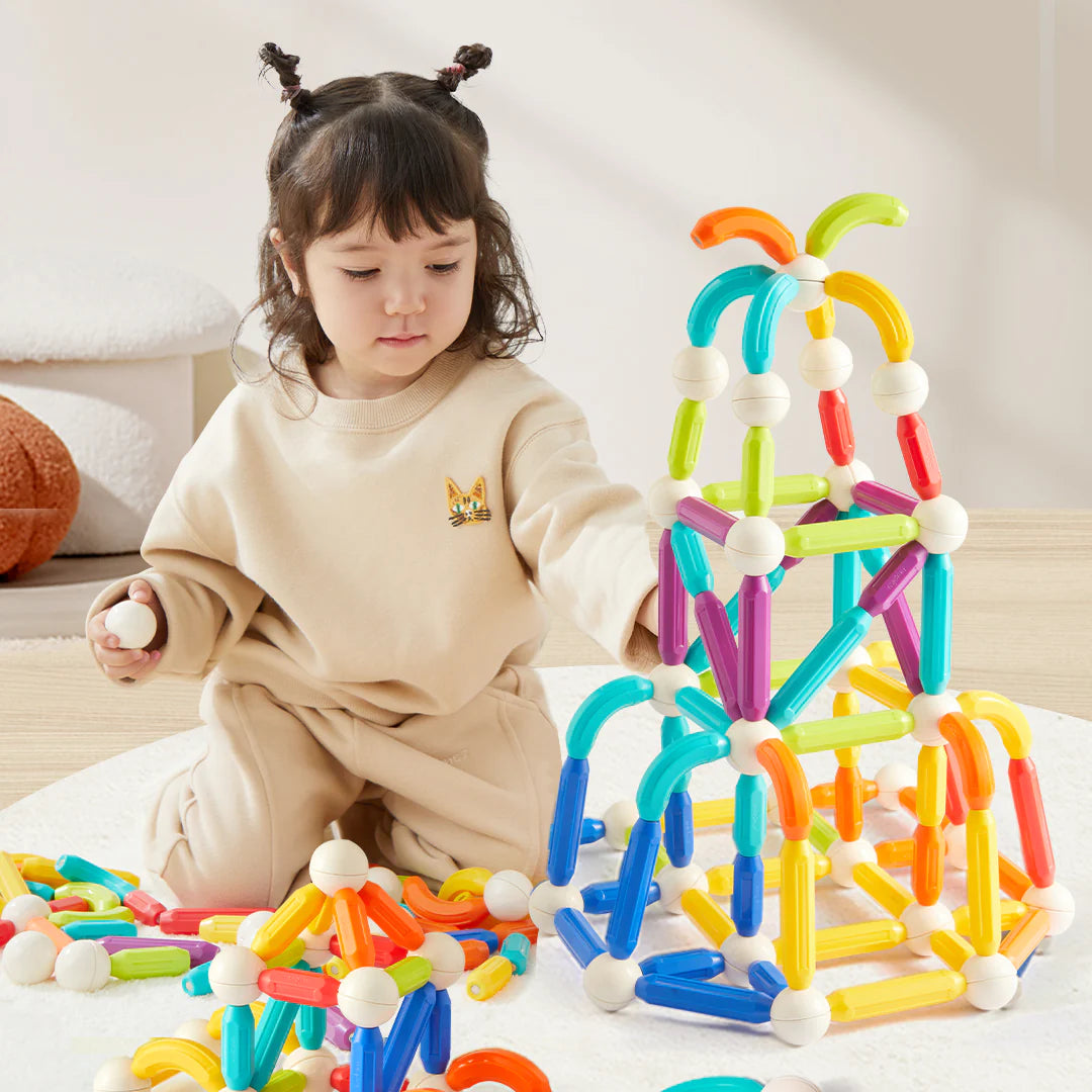 عصي قوس قزح المغناطيسية من ميدير 60 قطعة