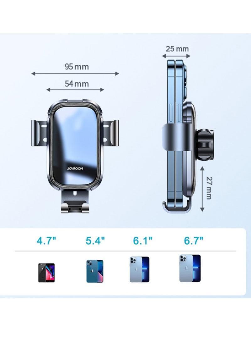حامل الهاتف للسيارة من جوي روم للسلامة والراحة - أسود