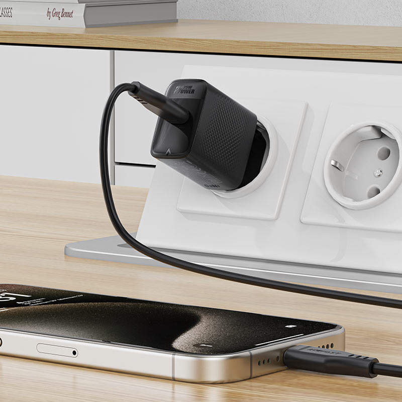 ACEFAST A104 PD25W GaN Wall Charger Single USB-C EU Plug
