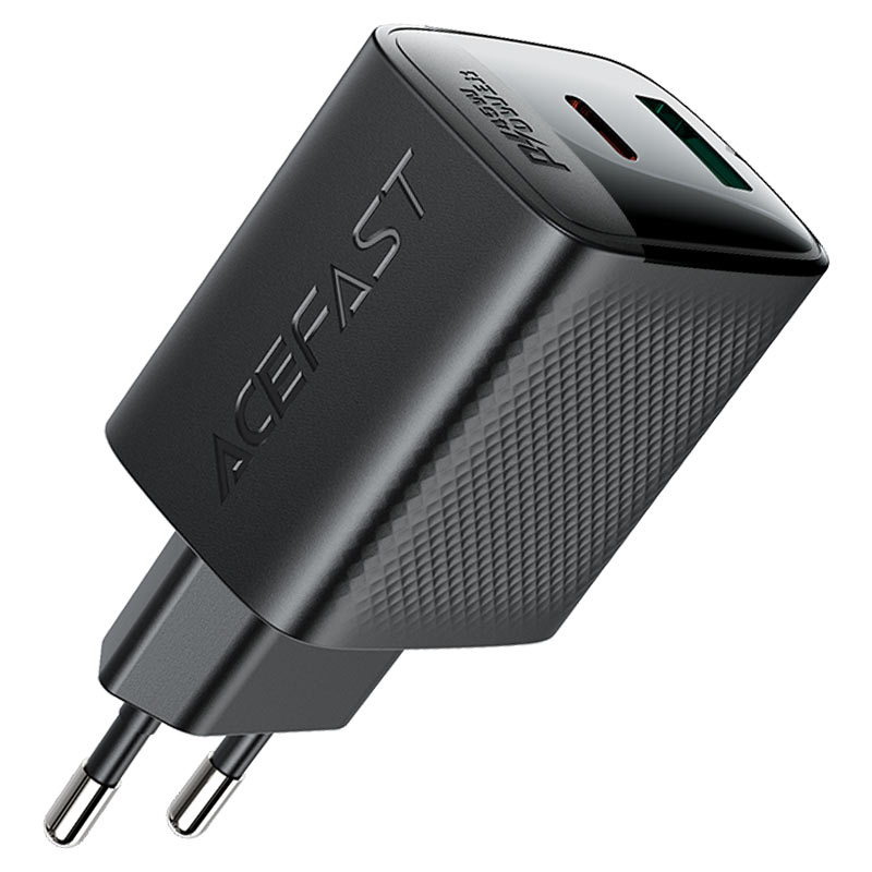 ACEFAST A106 PD45W GaN Wall Charger Dual Port USB-C + USB-A (EU)