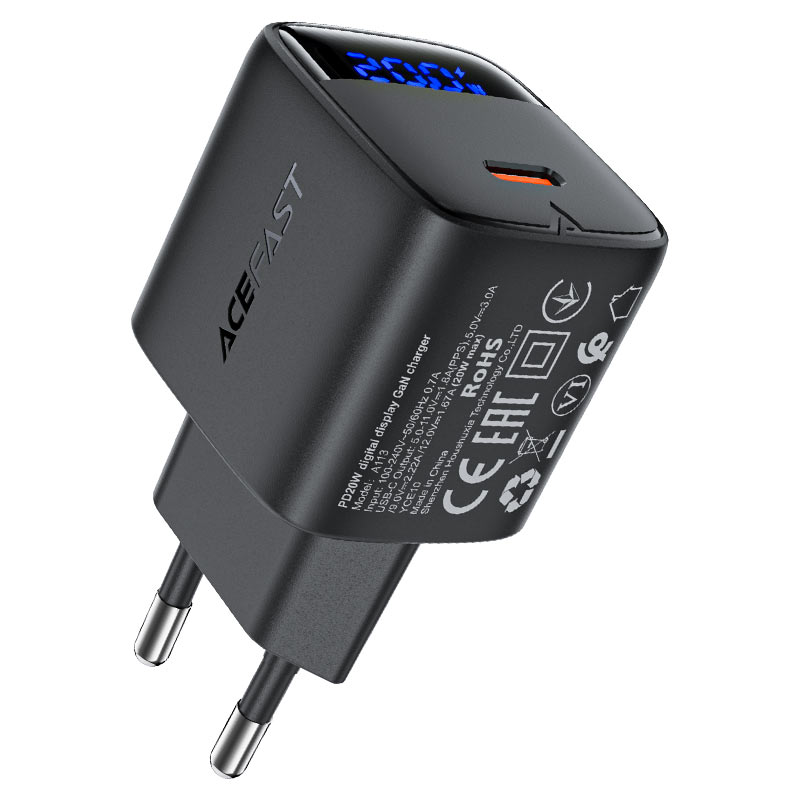 ACEFAST A113 GaN PD20W Fast Wall Charger USB-C (EU Plug)