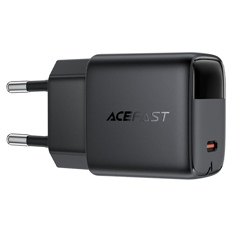ACEFAST A115 PD30W GaN Wall Charger with LED Display & USB-C Cable (EU)