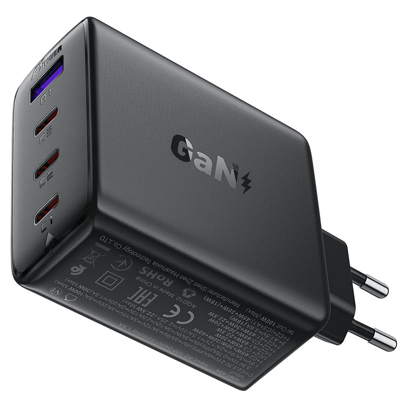 ACEFAST A94 PD100W GaN Wall Charger 4-Port (3×USB-C + USB-A) EU