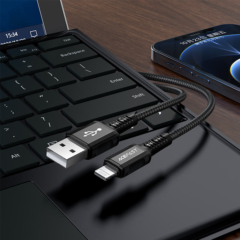 كيبل شحن Acefast C1-02 USB-A إلى Lightning لأجهزة iPhone