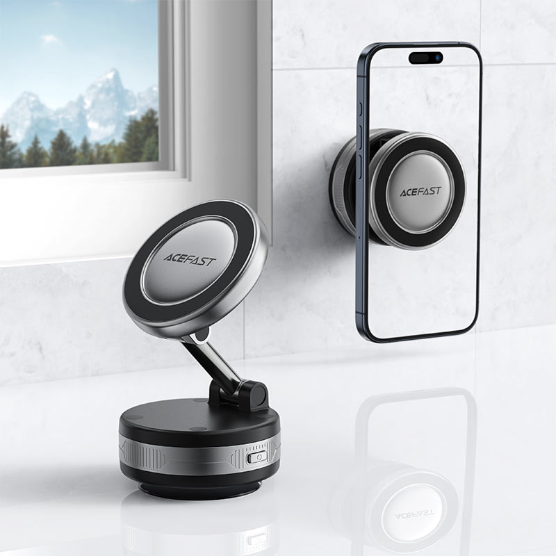 ACEFAST E30 Magnetic Phone Holder – Electric Suction Cup with N52 Magnets