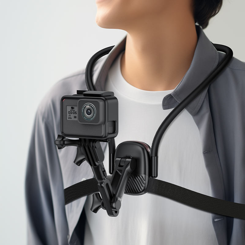 ACEFAST E33 Neck Phone & Action Camera Holder – Hands-Free First Person Recording