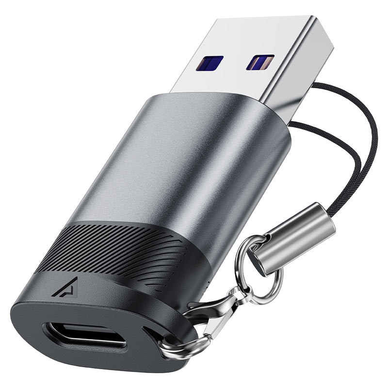 ACEFAST J8 USB-C to USB-A Adapter – 10Gbps, 27W Charging, Plug & Play