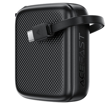 ACEFAST M15 Power Bank 10000mAh – PD 20W Fast Charge | Built-In USB-C Cable | LED Indicator | Air Travel Safe