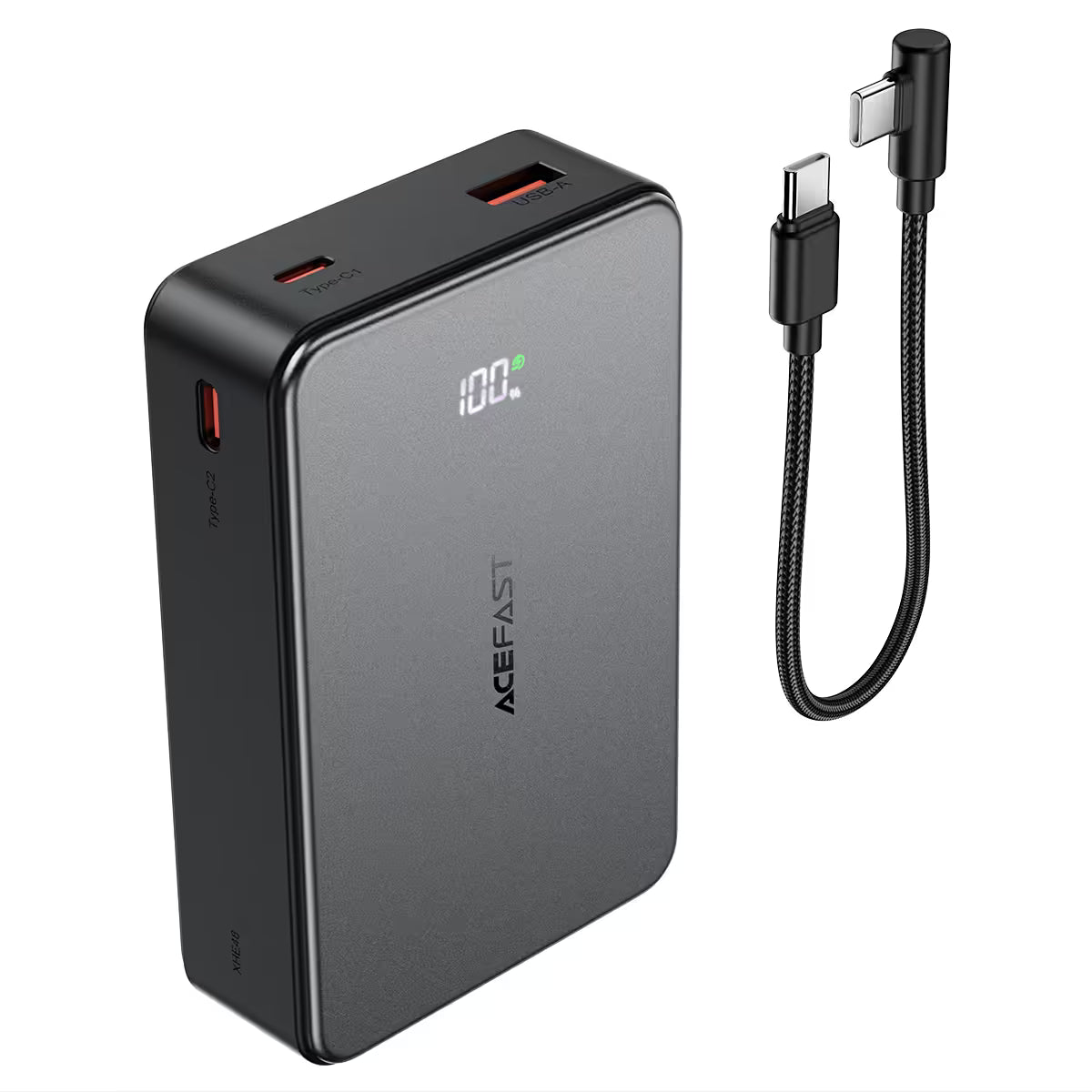 ACEFAST M29 Power Bank 20000mAh – 22.5W Fast Charge | Dual USB-C | USB-A | LED Display | 7-Layer Safety | Air Travel Safe