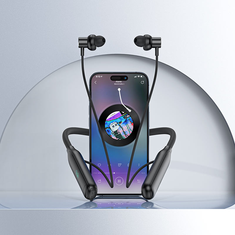 ACEFAST N4 Neck-Hanging Wireless Earphones – Bluetooth 5.3 | 130H Battery | TF Card | LED Display | IPX4 | Fast Charging