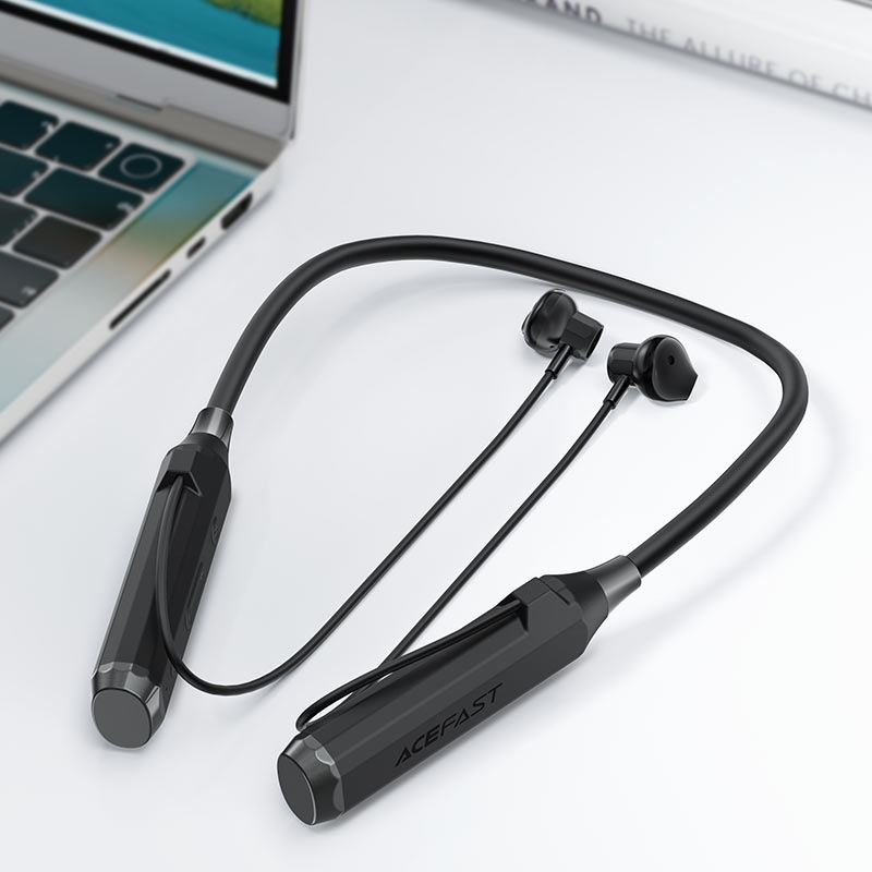 ACEFAST N6 Neck-Hanging Wireless Earphones – Bluetooth 5.4 | 130H Battery | LED Display | Bass Boost | Game Mode | IPX4