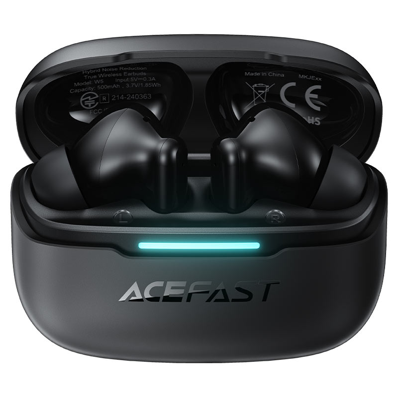 سماعات ACEFAST W5 ANC هجينة 6 ميكروفون بلوتوث 5.4