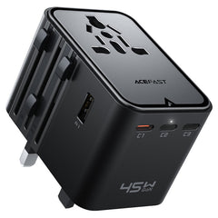 شاحن ACEFAST Z8 GaN 45W بخمسة منافذ USB-C وUSB-A
