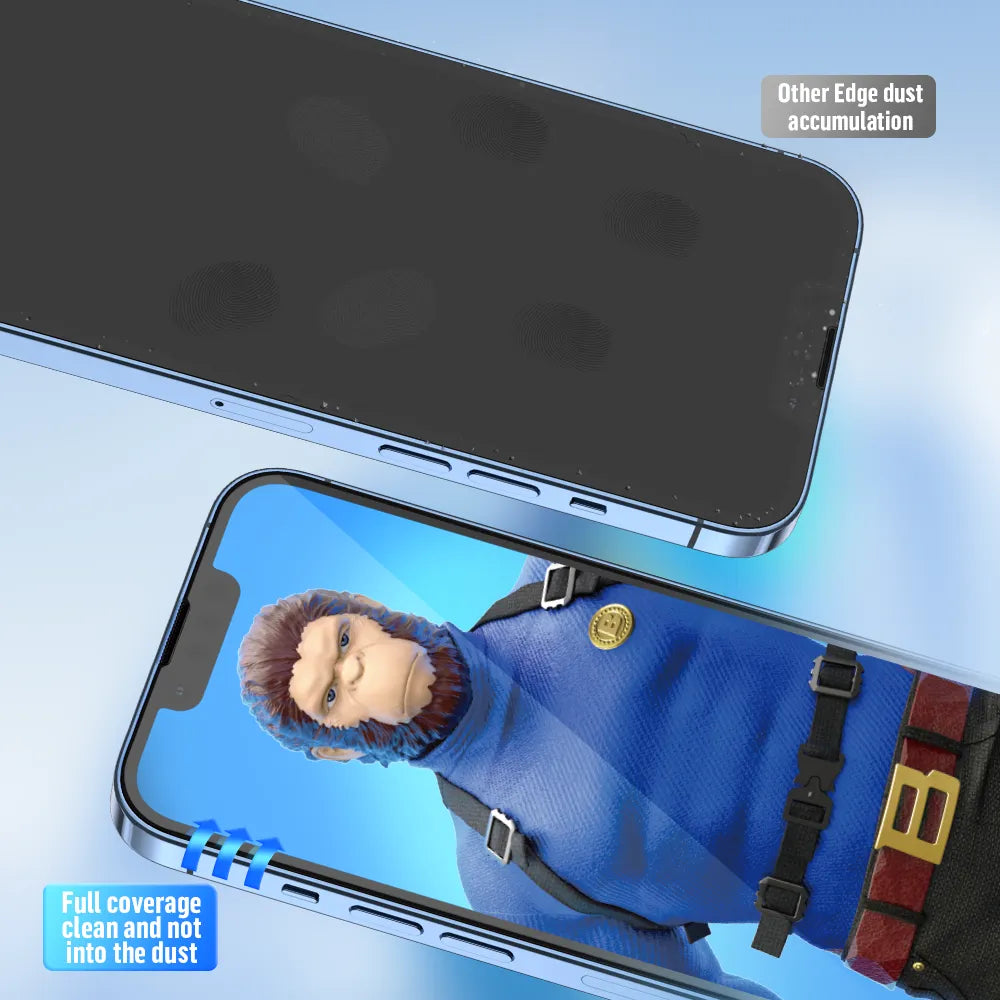 زجاج بيلوو كورننج غوريلا بريمام اتش دي المقوى بدون جهاز تطبيق لسلسلة أجهزة آيفون - أسود