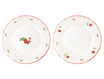 Cherry 6 Pcs Cake Plate Set - Madame Coco JO