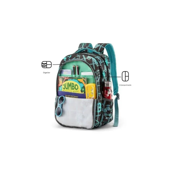 American Tourist PAZZO+ Backpack 01 (Grey/Mint) – Stylish Design