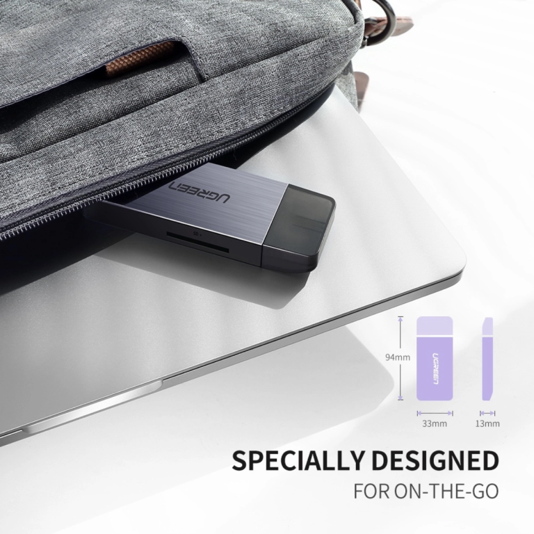 UGREEN قارئ كروت 4 في 1 USB 3.0 – TF/SD/CF/MS بسرعة 5Gbps