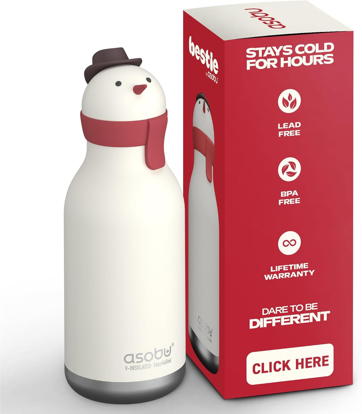 ASOBU Bestie Insulated Stainless Steel Water Bottle – Character Edition