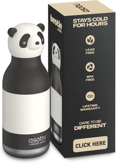 ASOBU Bestie Insulated Stainless Steel Water Bottle – Panda