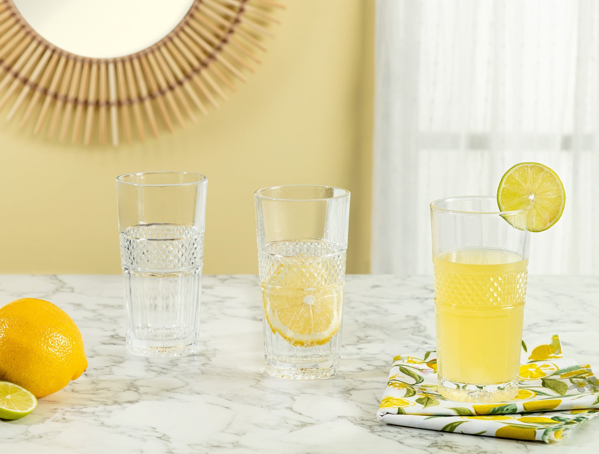 Laurent 4-piece Tall Beverage Glass Set - Madame Coco JO