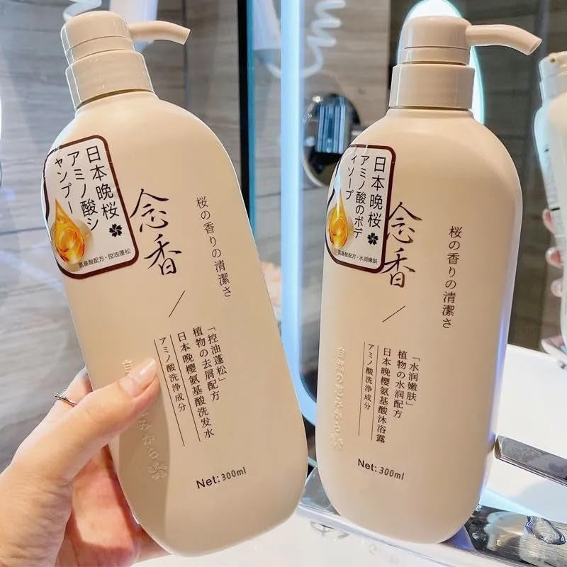Sakura Japanese Shampoo for Hair Growth, Anti-Hair Loss & Anti-Dandruff - 300ml