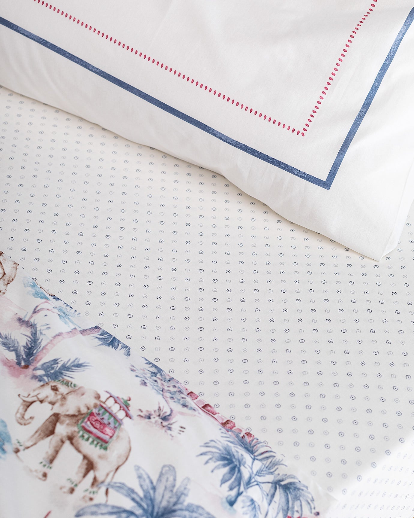 Iva Single Size Fitted Duvet Cover Set - Ranforce Patterned - Madame Coco JO