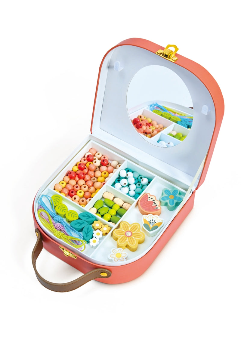 Hape DIY Beaded Jewellery Kit – 125 Wooden Beads Craft