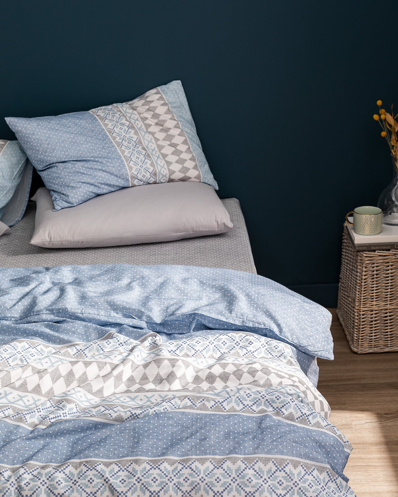 Benoit Single Size Duvet Cover Set - Ranforce Patterned - Madame Coco JO