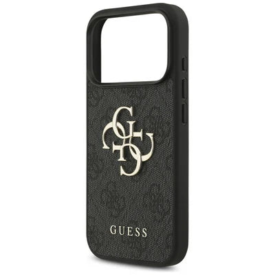 GUESS MagSafe 4G PU Leather Case for iPhone 17 Pro Max - Black