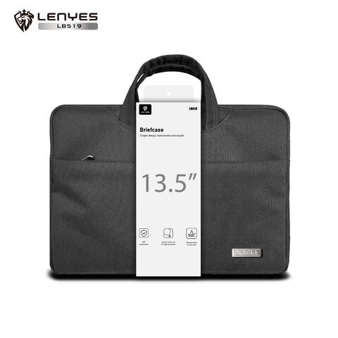 حقيبة لابتوب من النايلون والبوليستر من لينيس بتصميم مقاوم للرذاذ