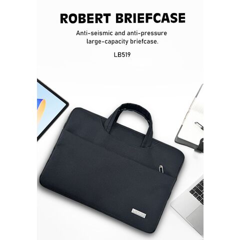 حقيبة لابتوب من النايلون والبوليستر من لينيس بتصميم مقاوم للرذاذ