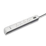 قاطع حماية من ارتفاع التيار بيلكين USB بشحن 2.4 أمبير و4 منافذ BSV401af2M