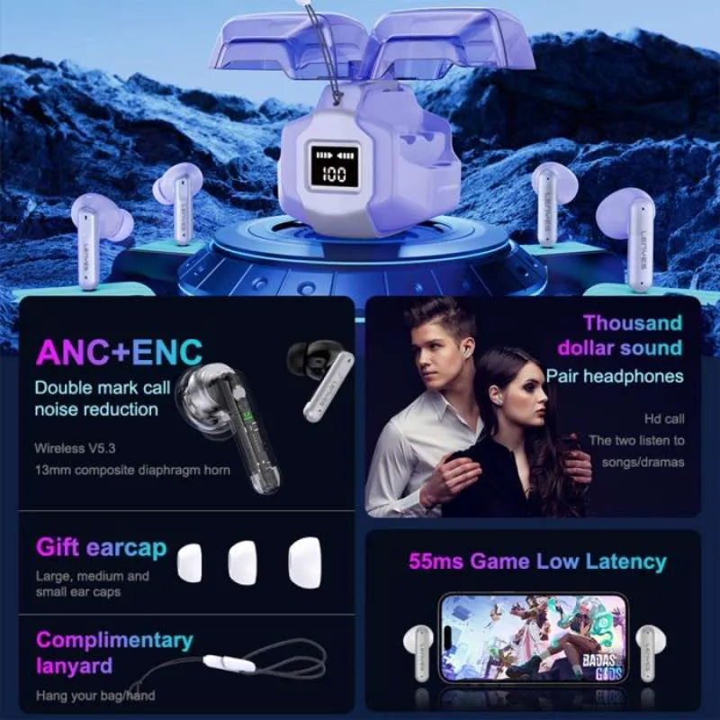 سماعة لينيس توايس اللاسلكية بتقنية البلوتوث 5.3