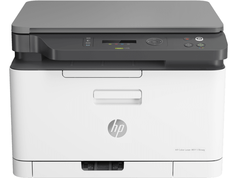 طابعة HP Color Laser MFP 178nw - بيضاء