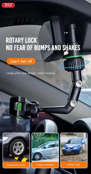 حامل مرآة الرؤية الخلفية للسيارة متعدد الوظائف قابل للدوران XO C107