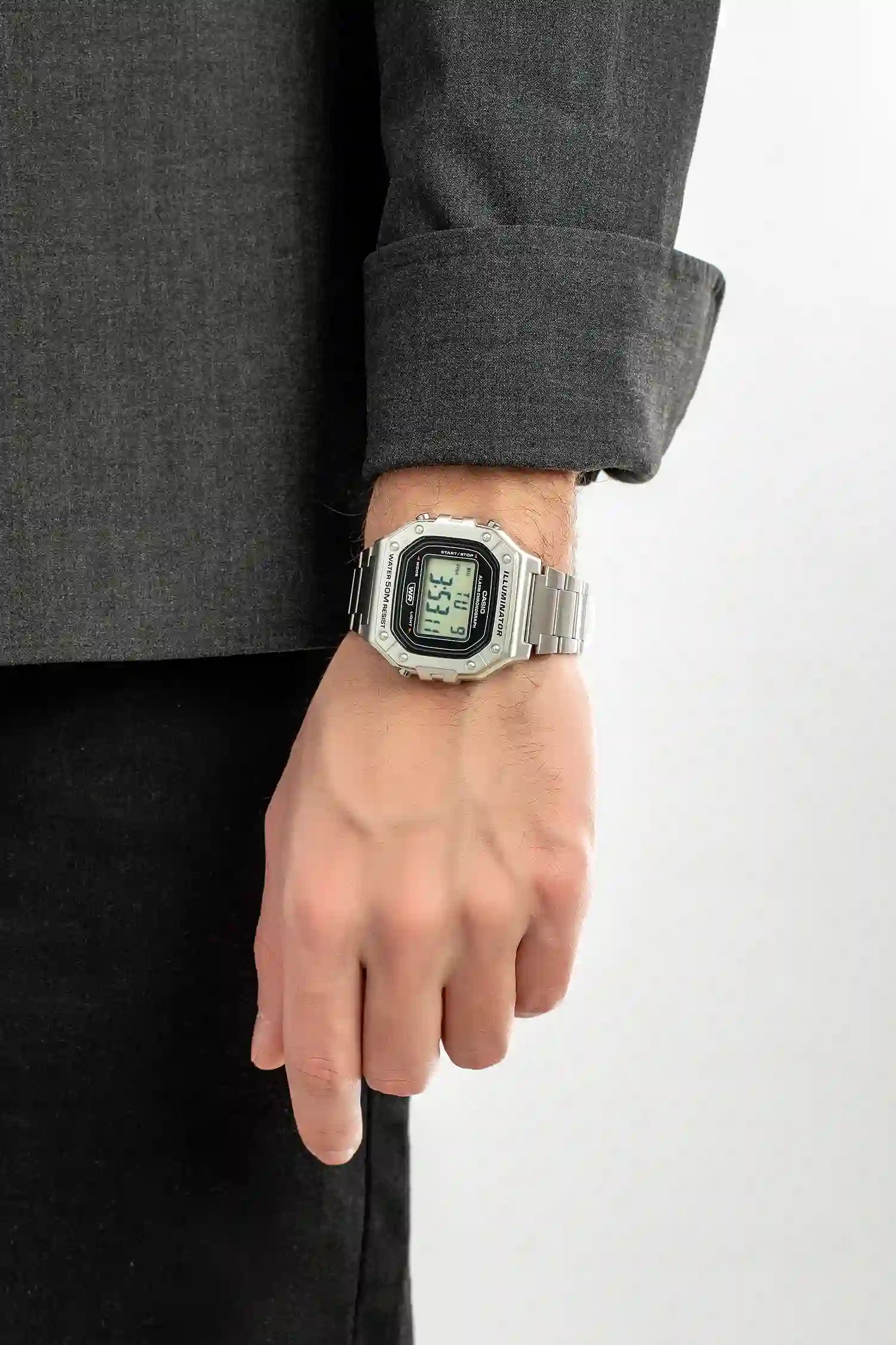 Casio Men Digital Watch W-218HD-1AV