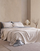 Madame Coco Marguerite 8-Piece Wedding Bedroom Set – Luxury Bridal Bedding in Grey & Beige