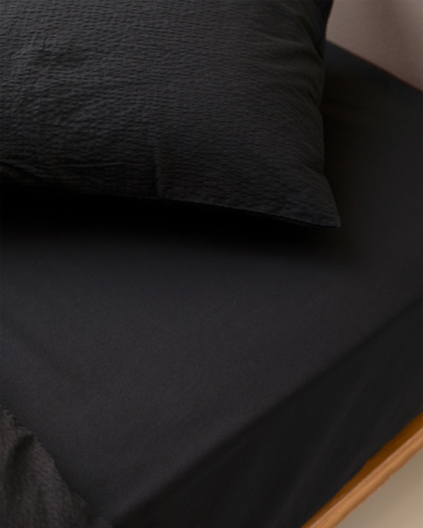 Linda King Size Duvet Cover Set-washed Seersucker - Madame Coco JO