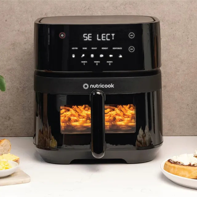 مقلاة هوائية نيوتري كوك فيجن 5.7 لتر - أسود